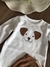 Conjunto Infantil Body Off White Cachorro e Calça Caramelo Mini e Co 05071965 na internet