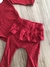 Conjunto Infantil Body com Gola e Mijão com Babadinho Vermelho Cereja Mini e Co 07191964 - loja online