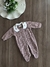 Macacão Infantil em Tricot Rosê com Gola Bordada Mini e Co 31351778 - comprar online
