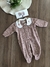 Macacão Infantil em Tricot Rosê com Gola Bordada Mini e Co 31351778 - loja online