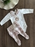 Conjunto Infantil Body com Gola e Ursinha Rosa e Calça com Babado Xadrez Mini e Co 07771956 na internet