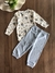 Conjunto Infantil Body Urso Azul e Calça Azul Mini e Co 89391954 - comprar online