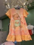 Vestido Infantil em Malha Wave Ursinho Laranja Kukiê 88863 - comprar online