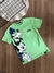 Conjunto Infantil Masculino Blusa Verde Apple Mint Mickey e Amigos e Short Bege Youccie I1664 na internet