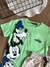 Conjunto Infantil Masculino Blusa Verde Apple Mint Mickey e Amigos e Short Bege Youccie I1664 - Clube Melina