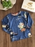 Camiseta Manga Longa Infantil Azul Dinos e Jacarés Up Baby 070345829 - comprar online