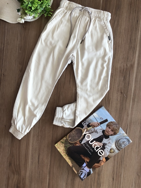 Calça Infantil em Sarja e Moletom Areia Youccie D2591 - comprar online