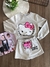 Conjunto Infantil Moletom Argila Hello Kitty e Short Saia Momi H6534 - comprar online