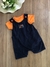 Conjunto Infantil Body Laranja e Macaquinho Azul Marinho Up Baby 128044433