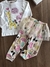 Pijama Infantil Manga Longa com Saia de Tule e Tapa Olhos Animais Zoológico Up Baby 260145963 - Clube Melina