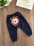 Conjunto Infantil Blusão e Calça em Moletom Leão Azul Marinho Up Baby 121045895