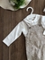 Conjunto Infantil Body Branco e Jardineira em Jacqard Caqui Up Baby 125745888 - loja online