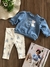 Conjunto Infantil Blusão Azul e Calça Pérola Marie Momi C2502 - comprar online