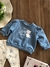 Imagem do Conjunto Infantil Blusão Azul e Calça Pérola Marie Momi C2502