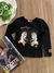 Blusa Infantil Manga Longa Tico e Teco Preto Momi J6147 - comprar online