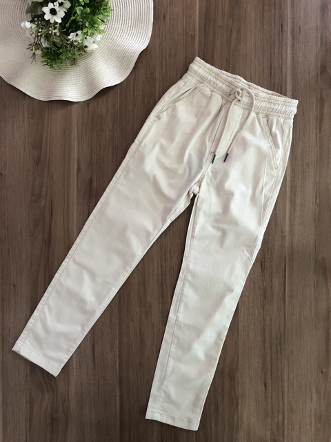 Calça Infantil em Sarja Bege Youccie D2382