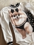 Body Infantil Lulu Chanel Preto e Branco Yoyo 25200 na internet