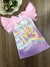 Vestido Infantil em Fly Tech Rosa com Sereia e Brilho Kukiê 74395