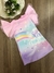 Vestido Infantil em Fly Tech Rosa com Sereia e Brilho Kukiê 74395 na internet