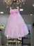 Vestido Infantil Rosa com Tule e Flocos de Brilho Petit Cherie 51113125002