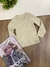 Blusa Infantil De Tricot Bége Escuro Momi H5659
