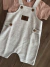Conjunto Infantil Camiseta Marrom e Jardineira em Malha Areia Duzizo 7918 na internet