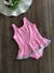 Maiô Infantil em Malha Cirrê Rosa com Saia e Franja em Tassel Colorido Proteção UV50+ Kukiê 74761 - comprar online