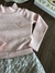 Conjunto Infantil Blusa Rosa em Ribana Canelada com Gola e Short Saia em Matelassê Brilhoso Up Baby 120745771 - Clube Melina