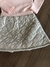 Conjunto Infantil Blusa Rosa em Ribana Canelada com Gola e Short Saia em Matelassê Brilhoso Up Baby 120745771 - loja online