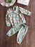 Conjunto Infantil Blusão e Calça em Molecotton Verde Floral Up Baby 121645859 - comprar online
