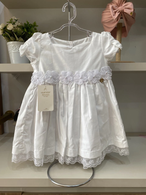 Vestido de Batizado Branco Leley Kids 575