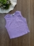 Blusa Cropped Infantil Canelado Lilás Kukiê 73897
