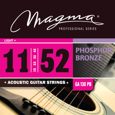 Encordado de Guitarra Acústica Magma Calibre 011 Set Cuerdas