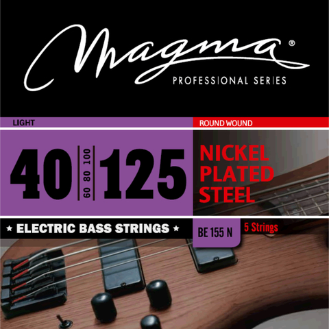 Encordado de Bajo Magma 5 Cuerdas Calibre 40/125 Set Completo