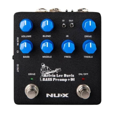 Pedal Pre amplificador de bajo y DI caja directa Nux Signature Melvin Lee Davis
