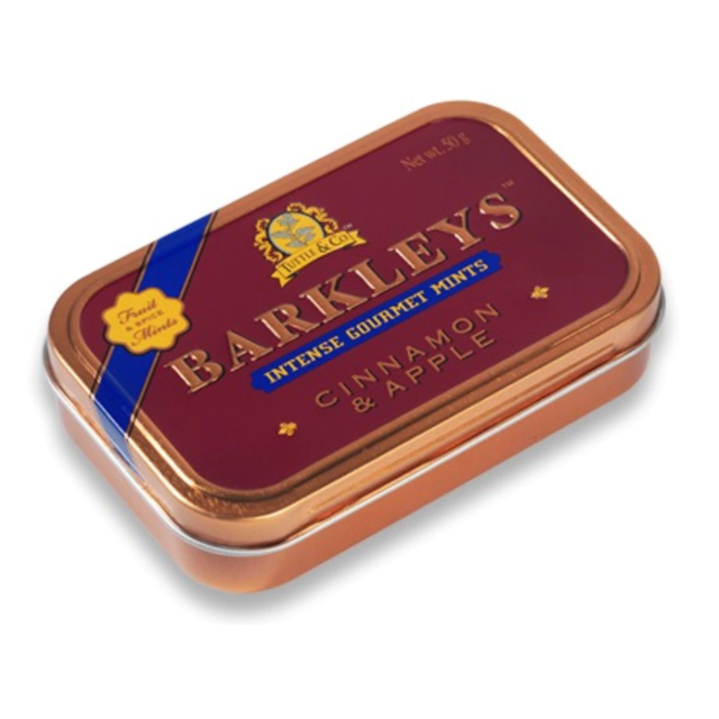 BARKLEYS MINTS CINNAMON & APPLE LATA 50g