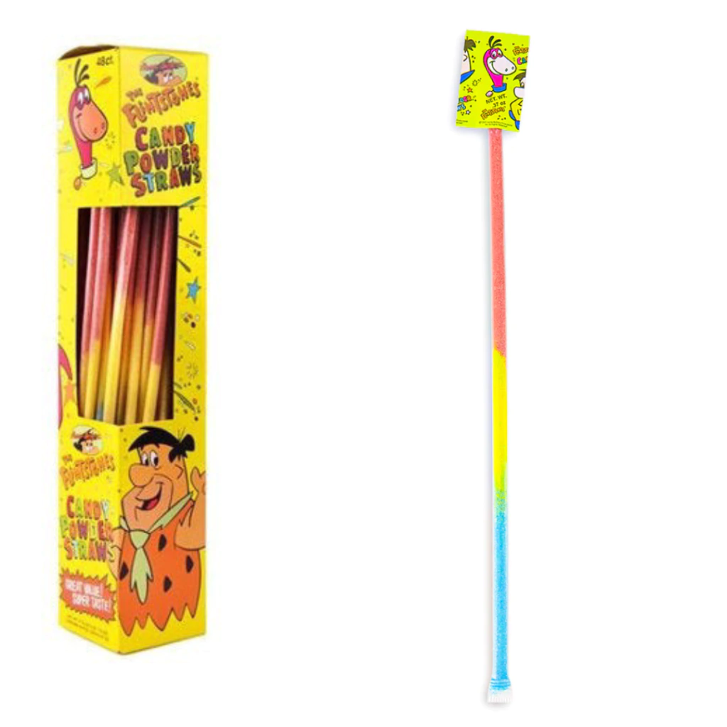 GIANT FLINSTONE STRAWS x 1