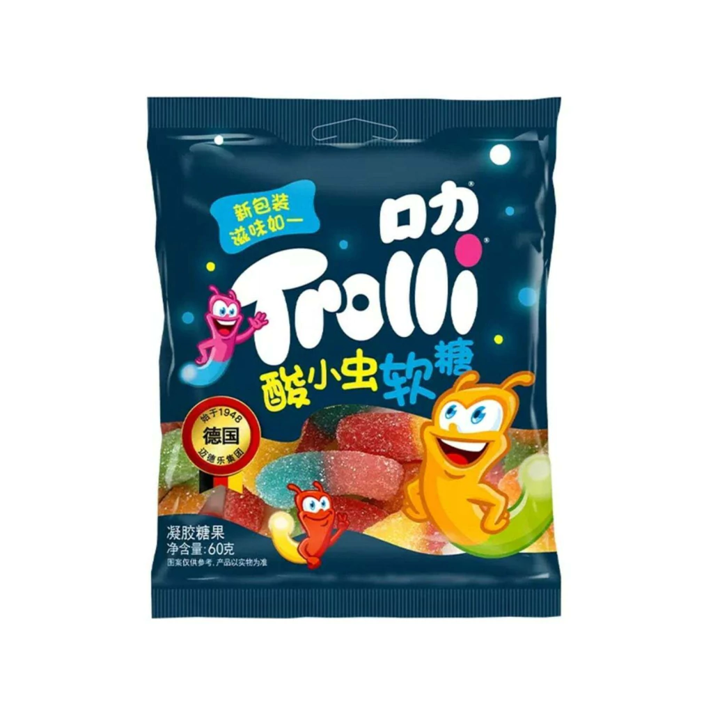 TROLLI GUSANOS ÁCIDOS ASIA 60gr