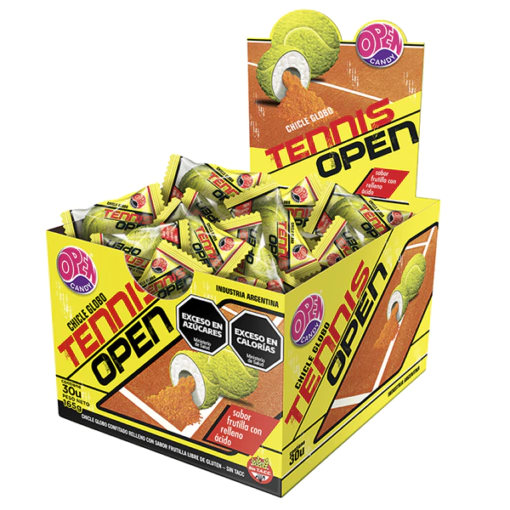 CHICLES TENIS FRUTILLA x 30u