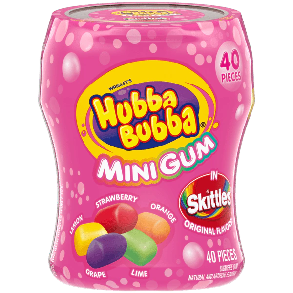 HUBBA BUBBA MINI GUM IN SKITTLES 40pzas