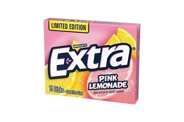 EXTRA WRIGLEYS PINK LEMONADE LIMITADA 15 STICKS
