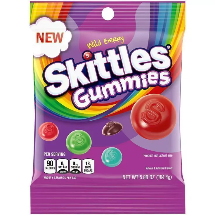 SKITTLES GUMMIES WILD BERRY 5.8 OZ 164,5G