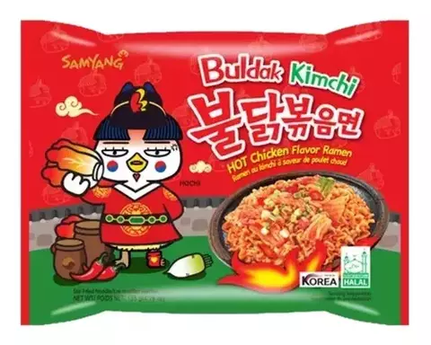 BULDAK RAMEN ROJO/VERDE KIMCHI 140g - comprar online