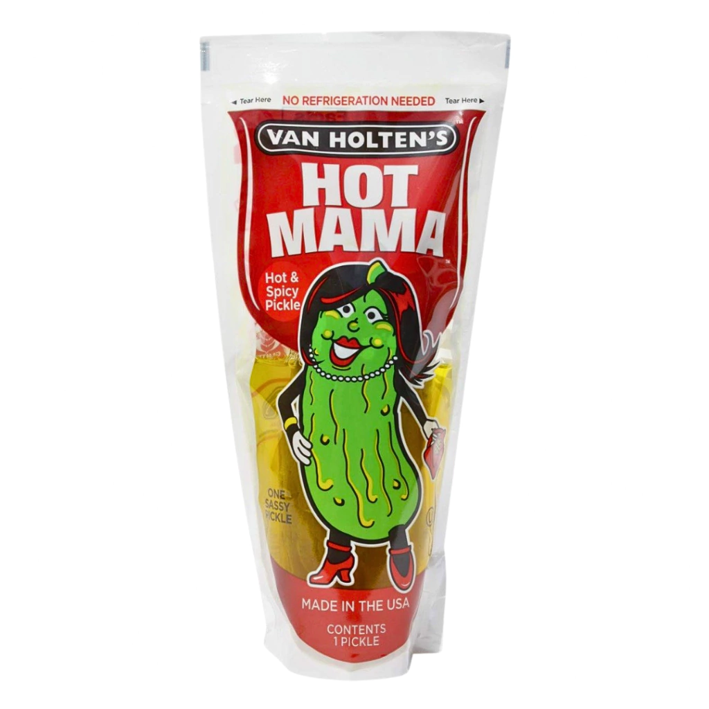 Van Holten's Hot Mama Pickle King Size - Pepinillo picante grande