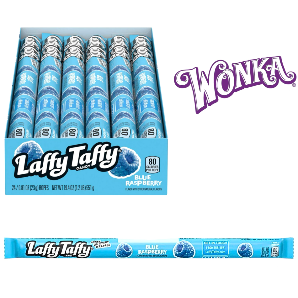 LAFY TAFFY WONKA BLUE RASPBERRY 0.81 oz