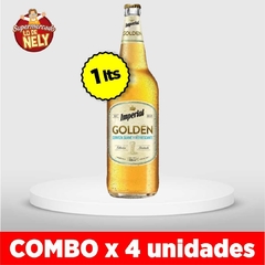 Cerveza retornable IMPERIAL GOLDEN X1LTS combo x4