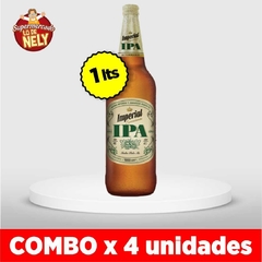 Cerveza retornable IMPERIAL IPA X1LTS combo x4