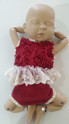 Body Newborn Vermelho - Reinado Kids