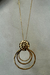 COLAR ELOS VAZADOS E PLACA MARTELADA DOURADO - Safia’s