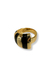ANEL DOURADO COM LISTRAS BLACK